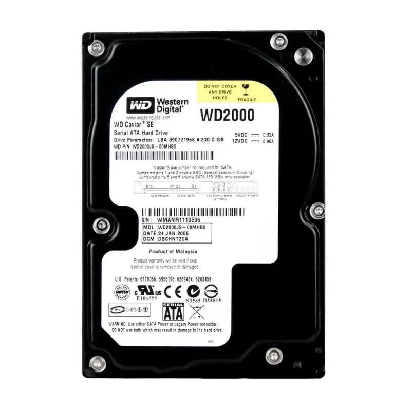 Western Digital WD2000JS-00MHB0 200GB 3Gb/s SATA