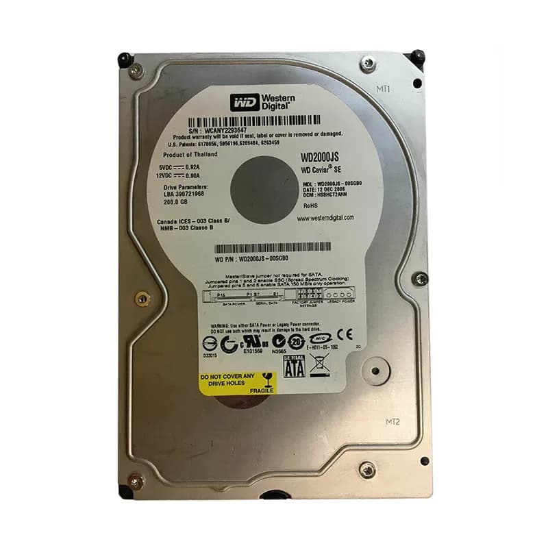 Western Digital WD2000JS-00SGB0 200GB 3Gb/s SATA