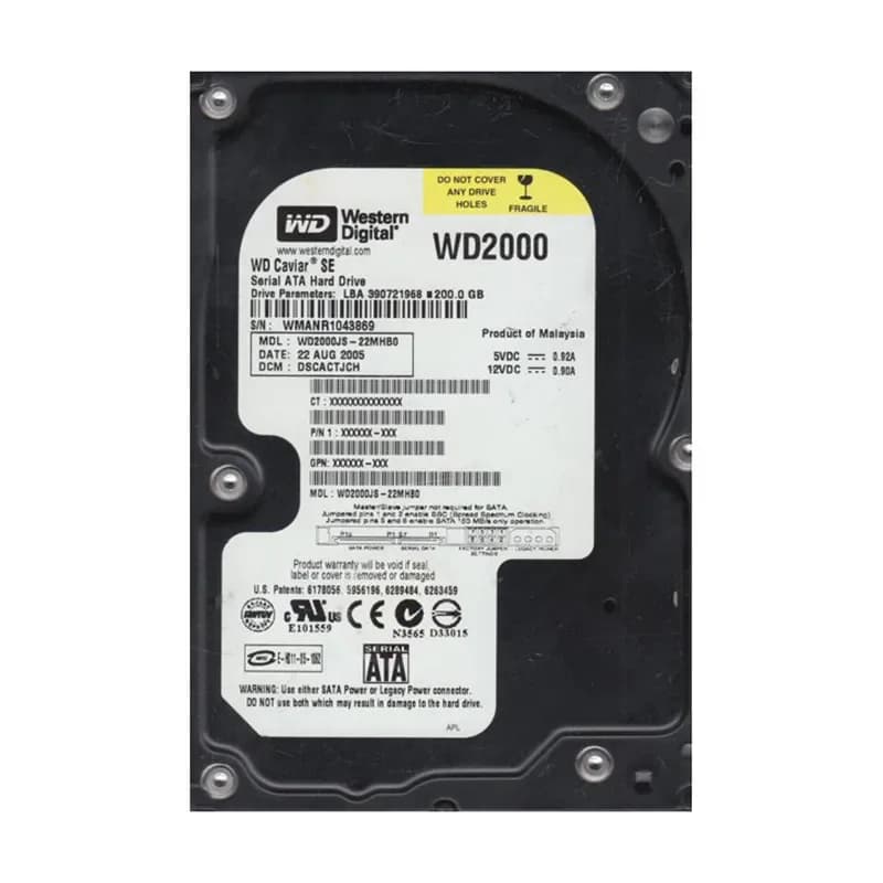 Western Digital WD2000JS-22MHB0 200GB 3Gb/s SATA