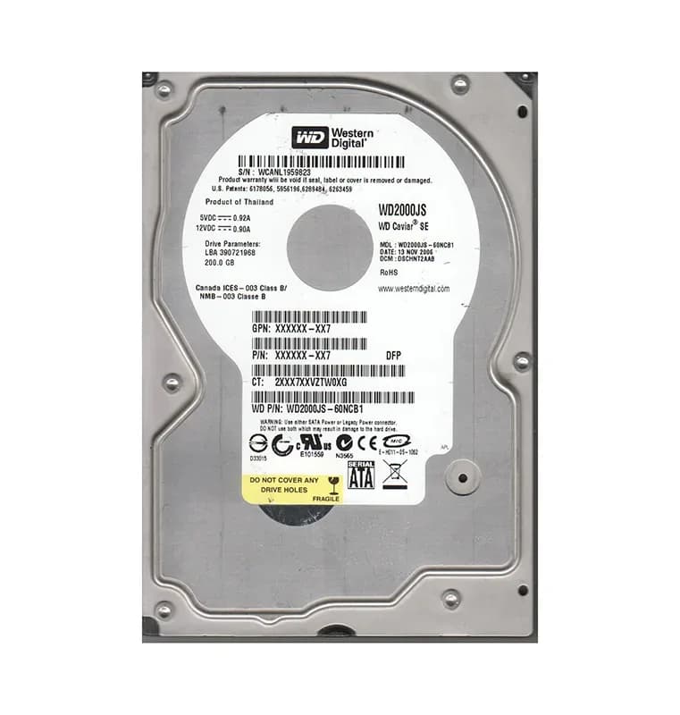 Western Digital WD2000JS-60NCB1 200GB 3Gb/s SATA