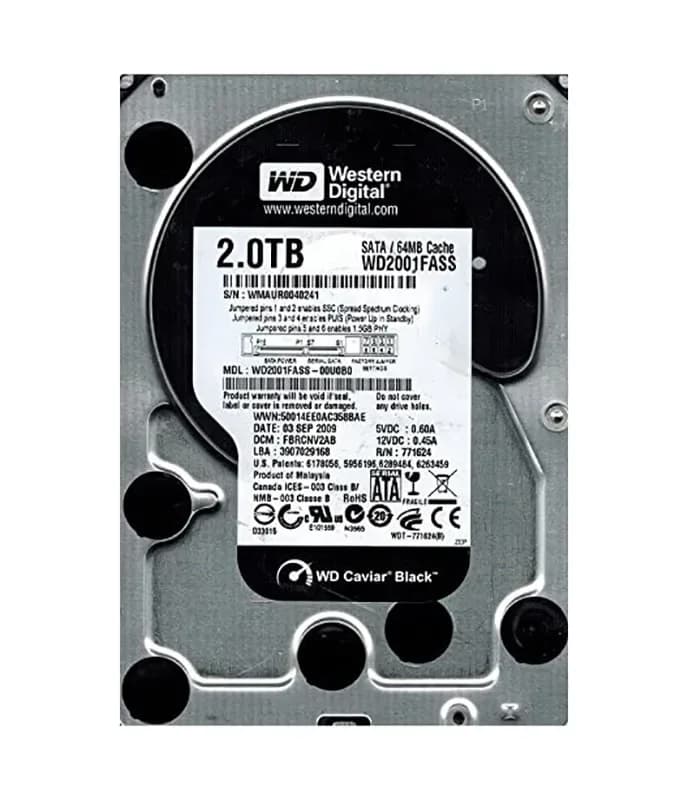 Western Digital WD2001FASS-00U0B0 2TB 3Gb/s SATA