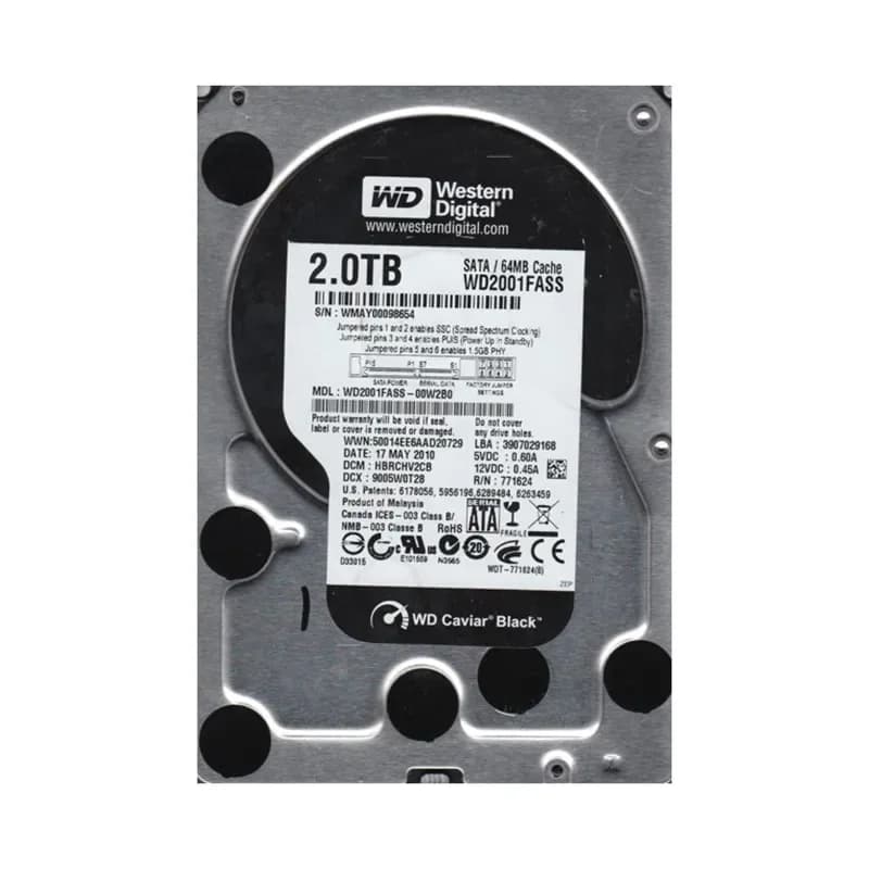 Western Digital WD2001FASS-00W2B0 2TB 3Gb/s SATA