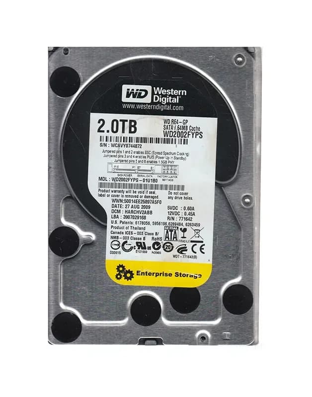 Western Digital WD2002FYPS-01U1B0 2TB 3Gb/s SATA