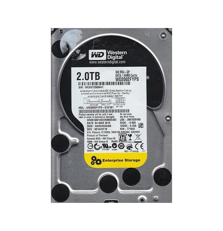 Western Digital WD2002FYPS-01U1B1 2TB 3Gb/s SATA