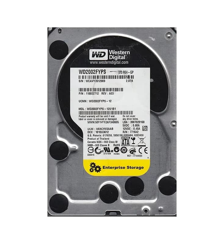 Western Digital WD2002FYPS-12U1B1 2TB 3Gb/s SATA