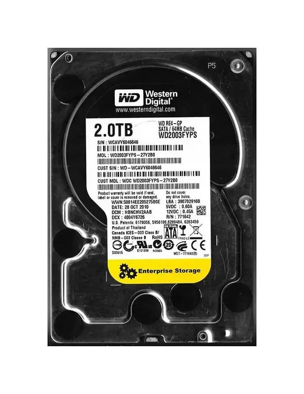 Western Digital WD2003FYPS-27Y2B0 2TB 3Gb/s SATA