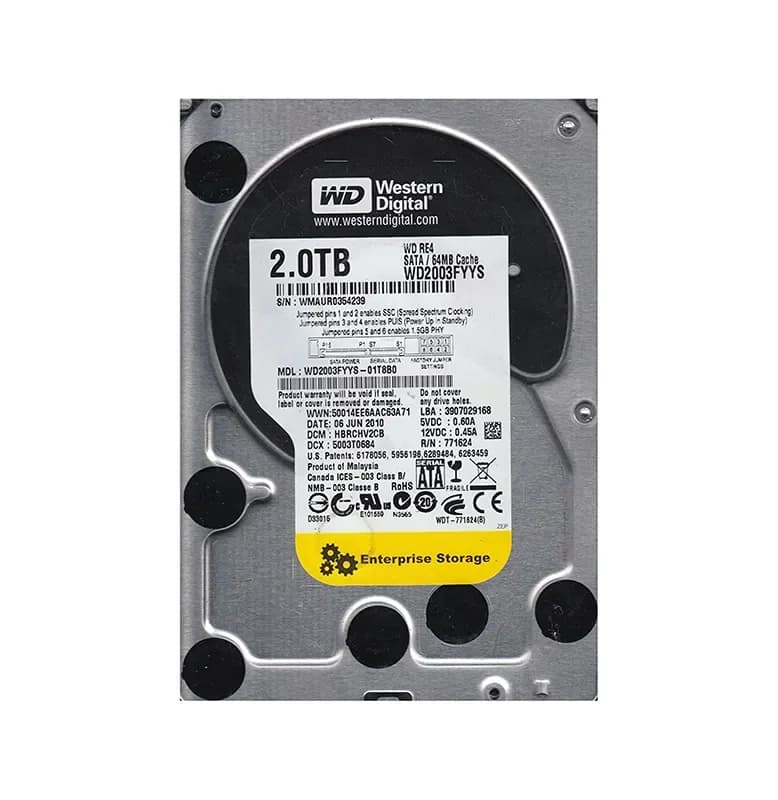 Western Digital WD2003FYYS-01T8B0 2TB 3Gb/s SATA