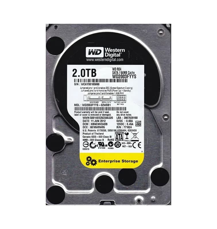 Western Digital WD2003FYYS-02W0B1 2TB 3Gb/s SATA