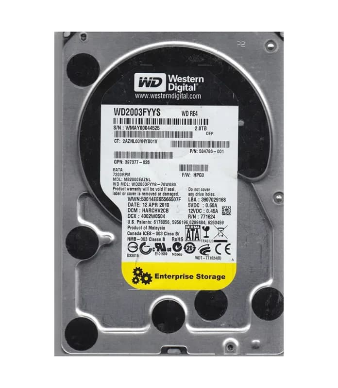 Western Digital WD2003FYYS-70W0B0 2TB 3Gb/s SATA