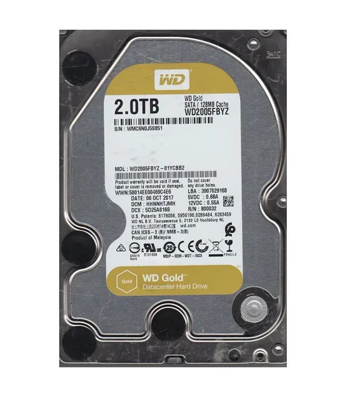 Western Digital WD2005FBYZ-01YCBB2 2TB 6Gb/s SATA