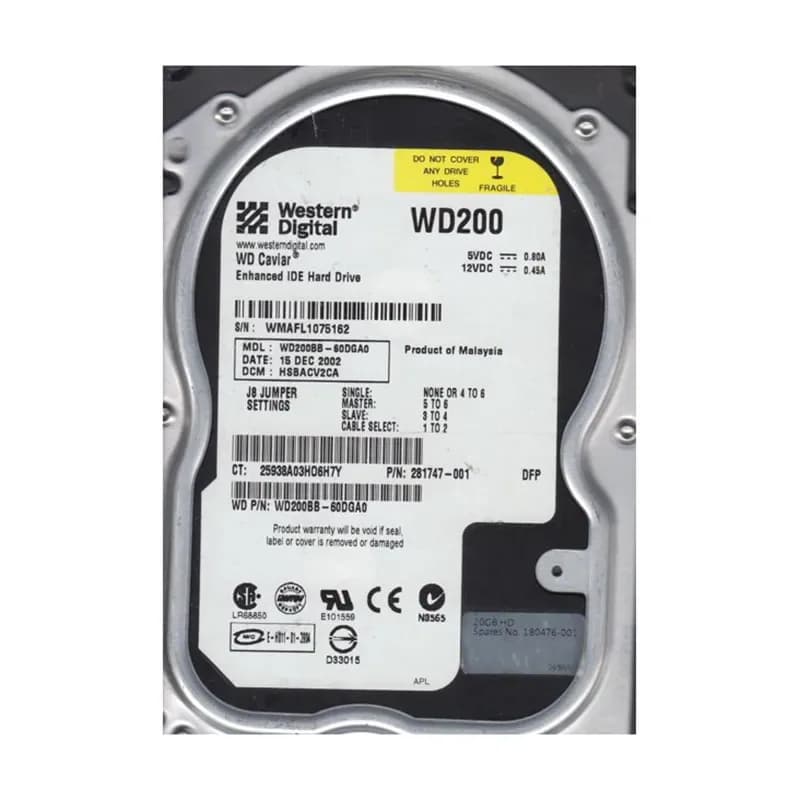 Western Digital WD200BB-60DGA0 20GB