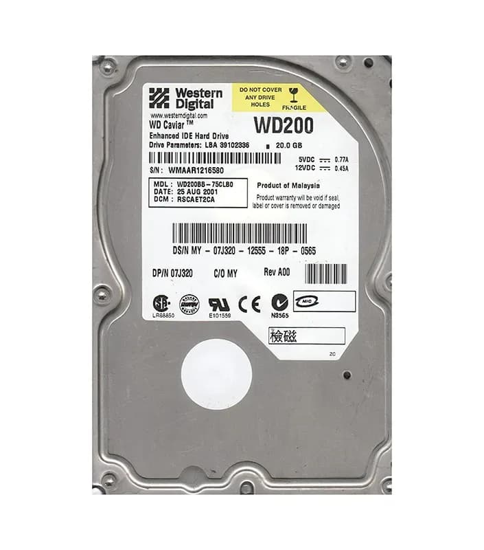 Western Digital WD200BB-75CLB0 20GB