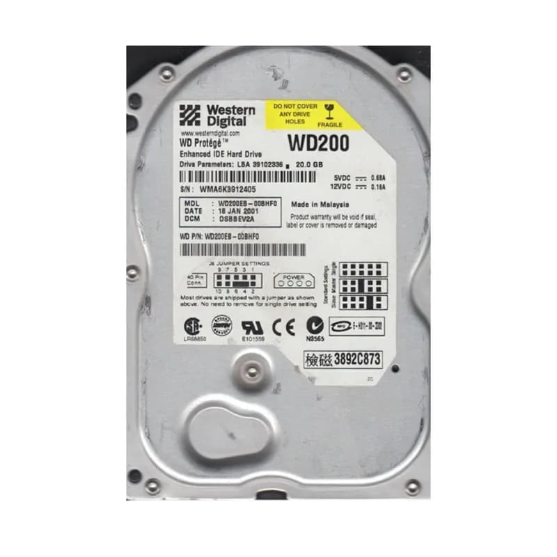 Western Digital WD200EB-00BHF0 20GB