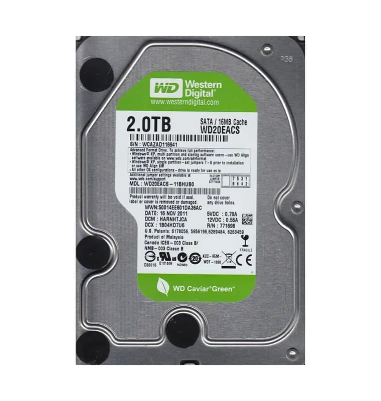 Western Digital WD20EACS-11BHUB0 2TB 3Gb/s SATA