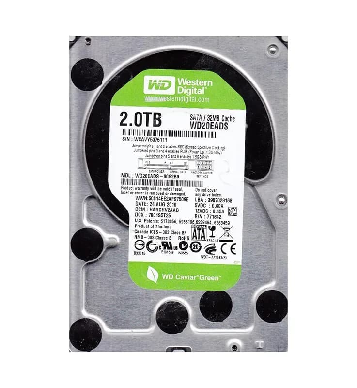 Western Digital WD20EADS-00S2B0 2TB 3Gb/s SATA