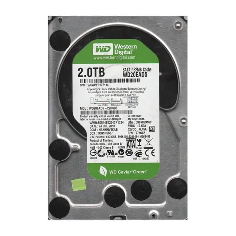 Western Digital WD20EADS-22R6B0 2TB 3Gb/s SATA