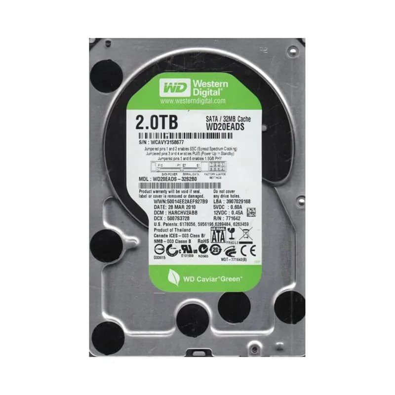 Western Digital WD20EADS-32S2B0 2TB 3Gb/s SATA