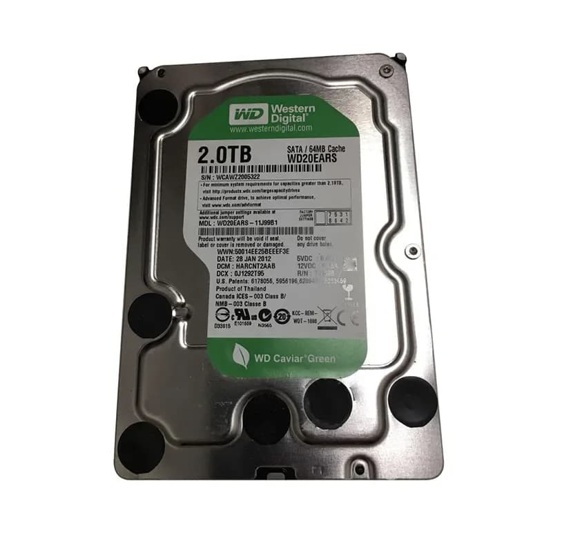 Western Digital WD20EARS-11J99B1 2TB 3Gb/s SATA