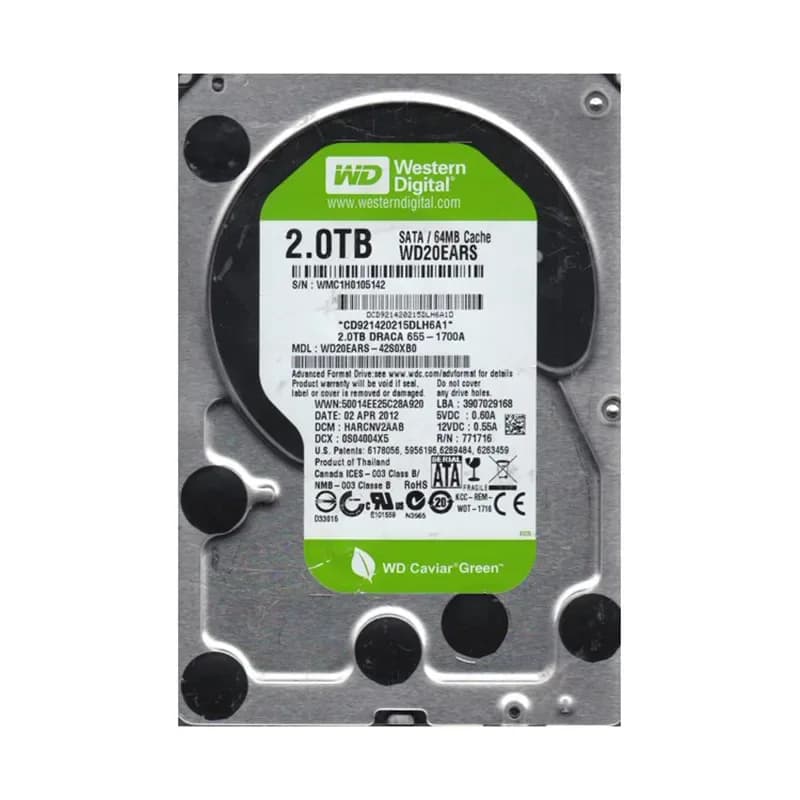 Western Digital WD20EARS-42S0XB0 2TB 3Gb/s SATA