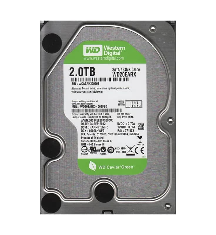 Western Digital WD20EARX-008FB0 2TB 6Gb/s SATA