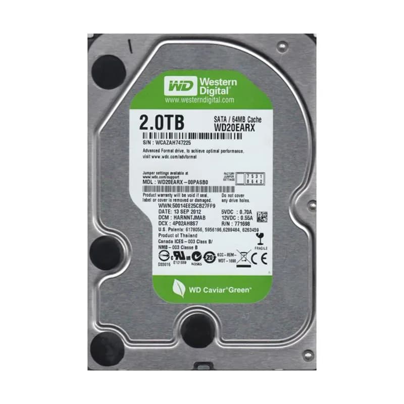 Western Digital WD20EARX-00PSAB0 2TB 6Gb/s SATA