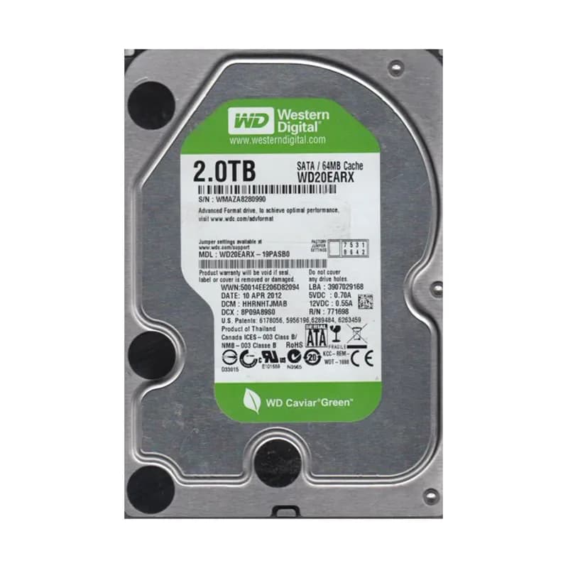 Western Digital WD20EARX-19PASB0 2TB 6Gb/s SATA