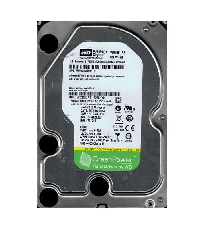 Western Digital WD20EURS-73TLHY0 2TB 3Gb/s SATA