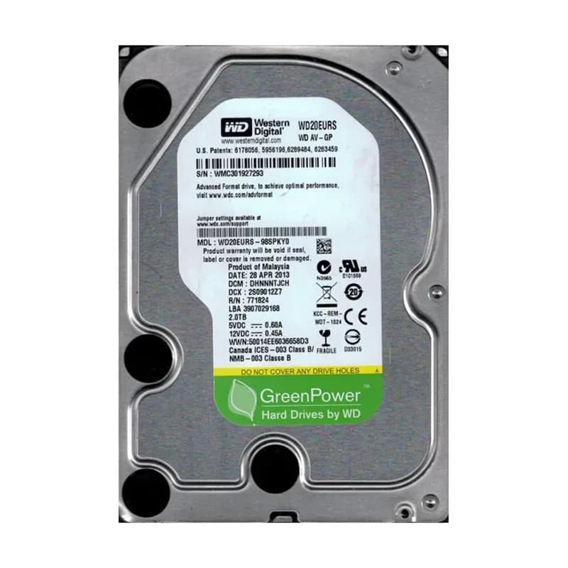 Western Digital WD20EURS-98SPKY0 2TB 3Gb/s SATA