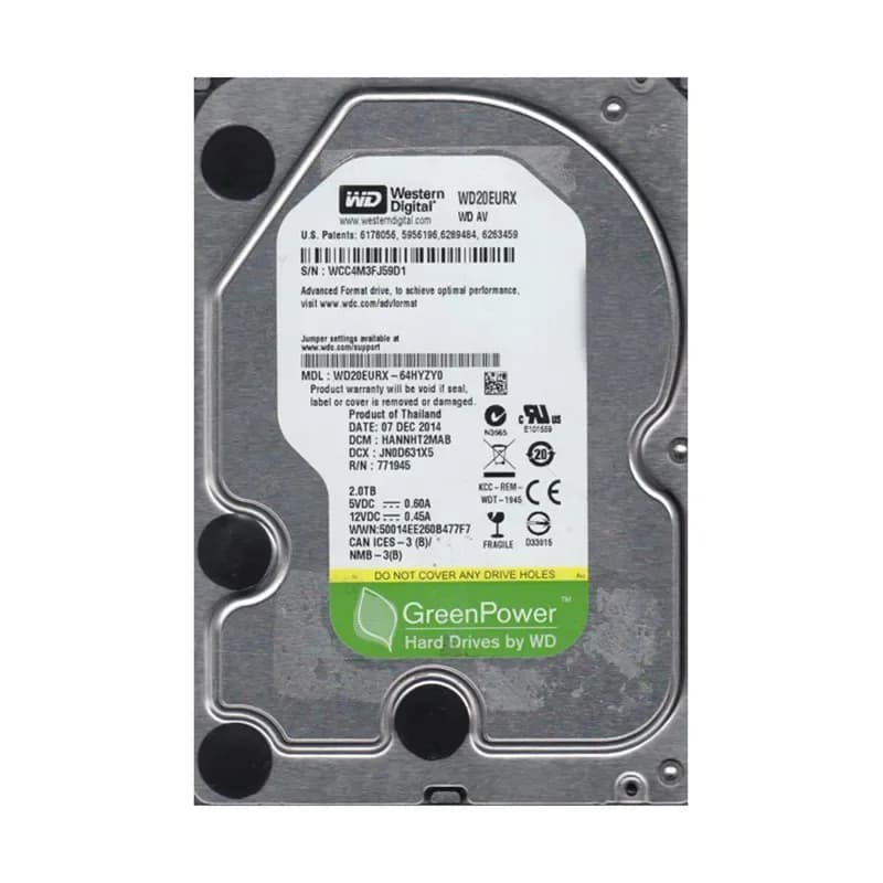 Western Digital WD20EURX-64HYZY0 2TB 6Gb/s SATA