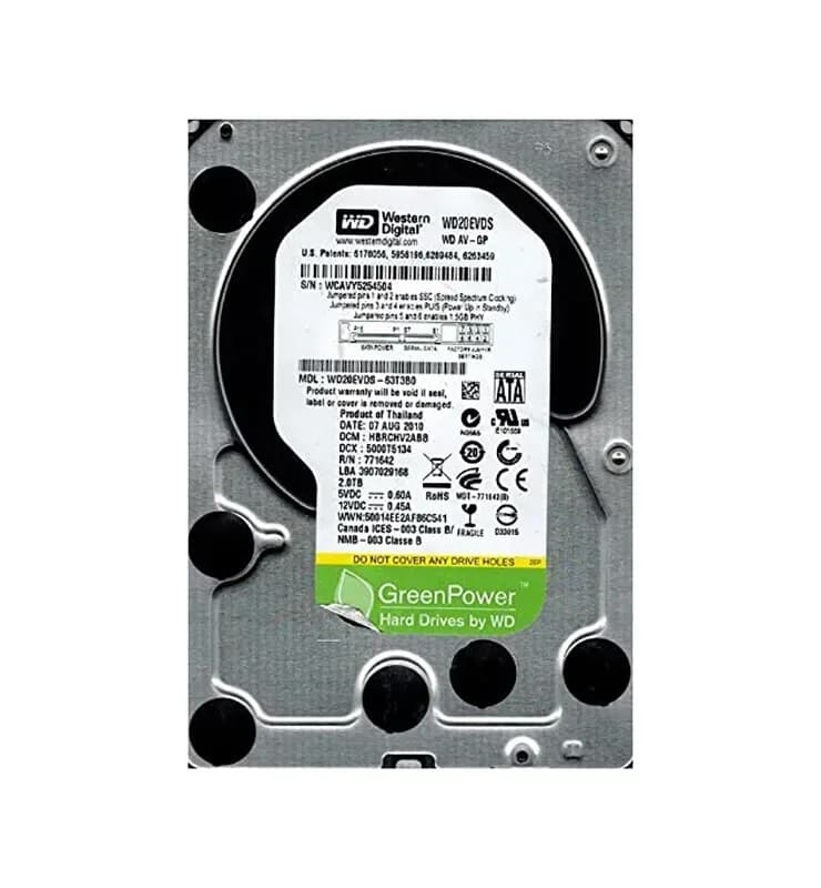 Western Digital WD20EVDS-63T3B0 2TB 3Gb/s SATA