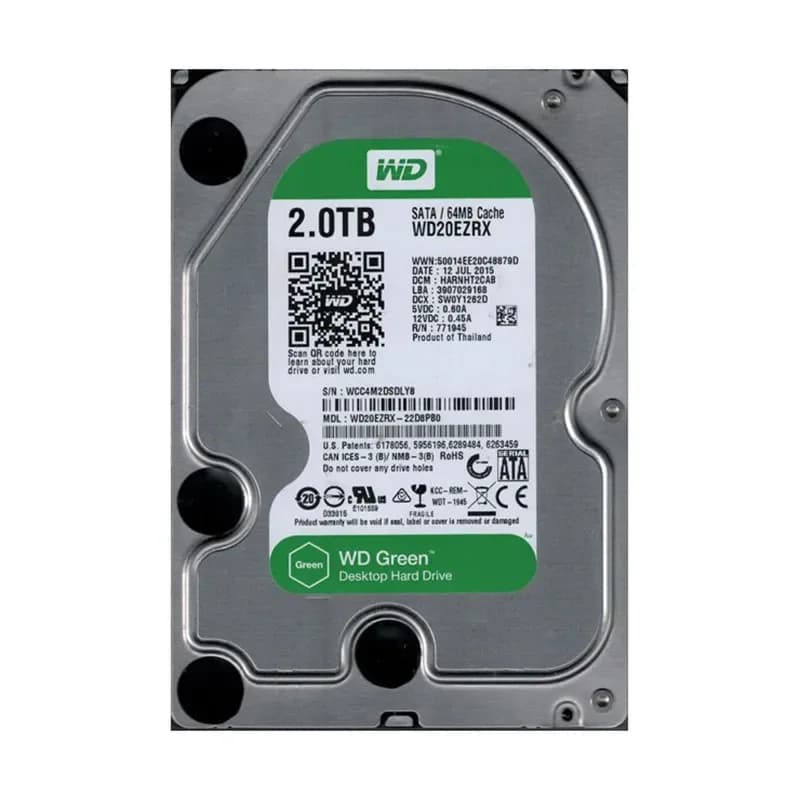 Western Digital WD20EZRX-22D8PB0 2TB 6Gb/s SATA