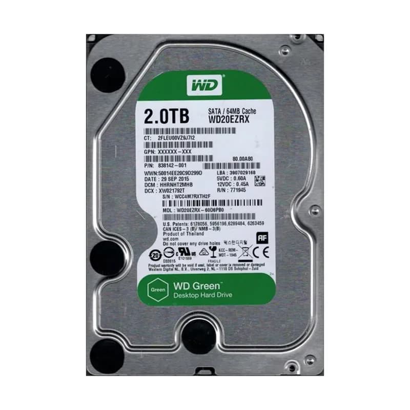 Western Digital WD20EZRX-60D8PB0 2TB 6Gb/s SATA
