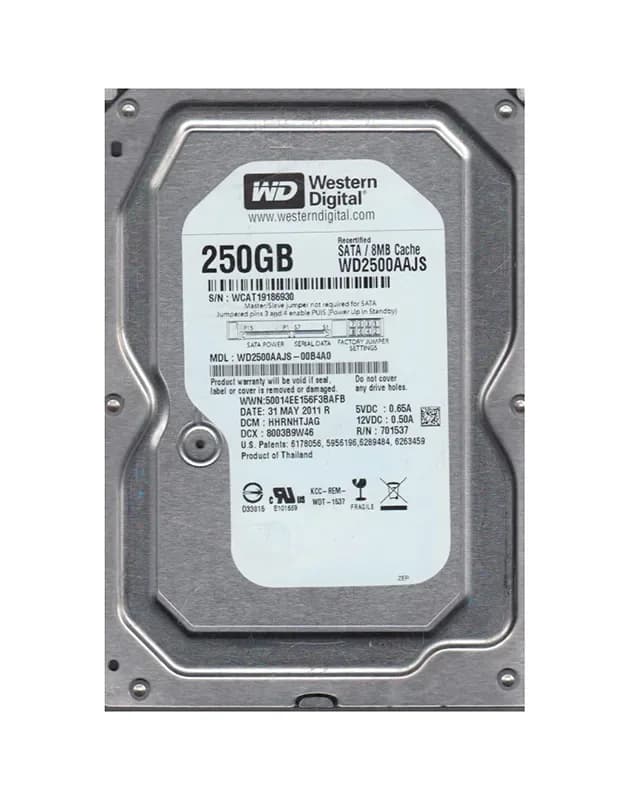 Western Digital WD2500AAJS-00B4A0 250GB 3Gb/s SATA