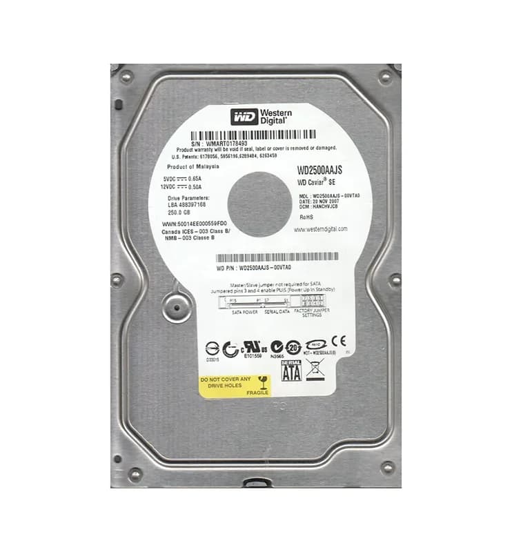 Western Digital WD2500AAJS-00VTA0 250GB 3Gb/s SATA