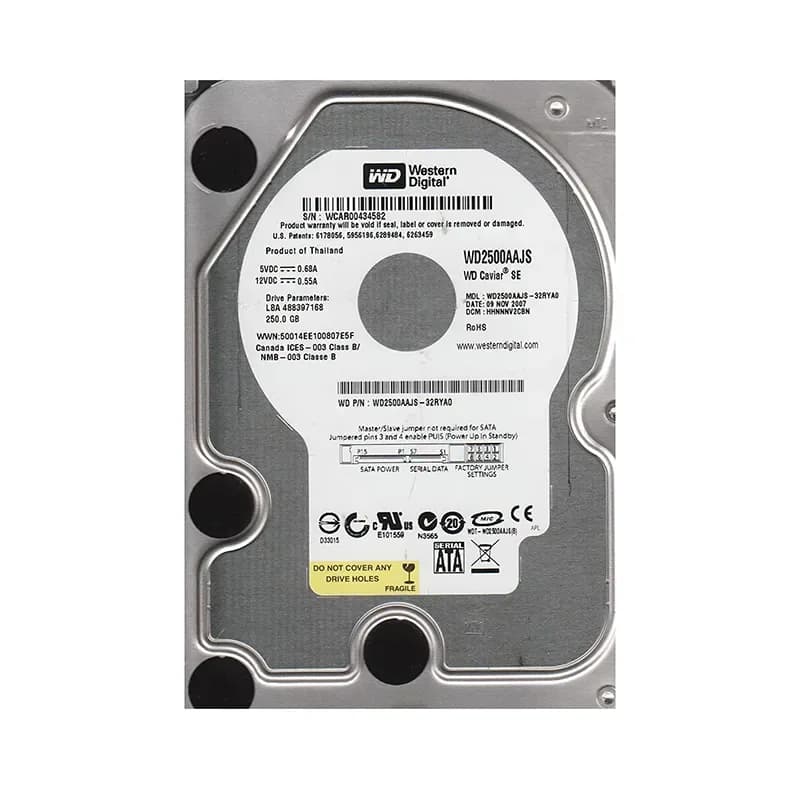 Western Digital WD2500AAJS-32RYA0 250GB 3Gb/s SATA