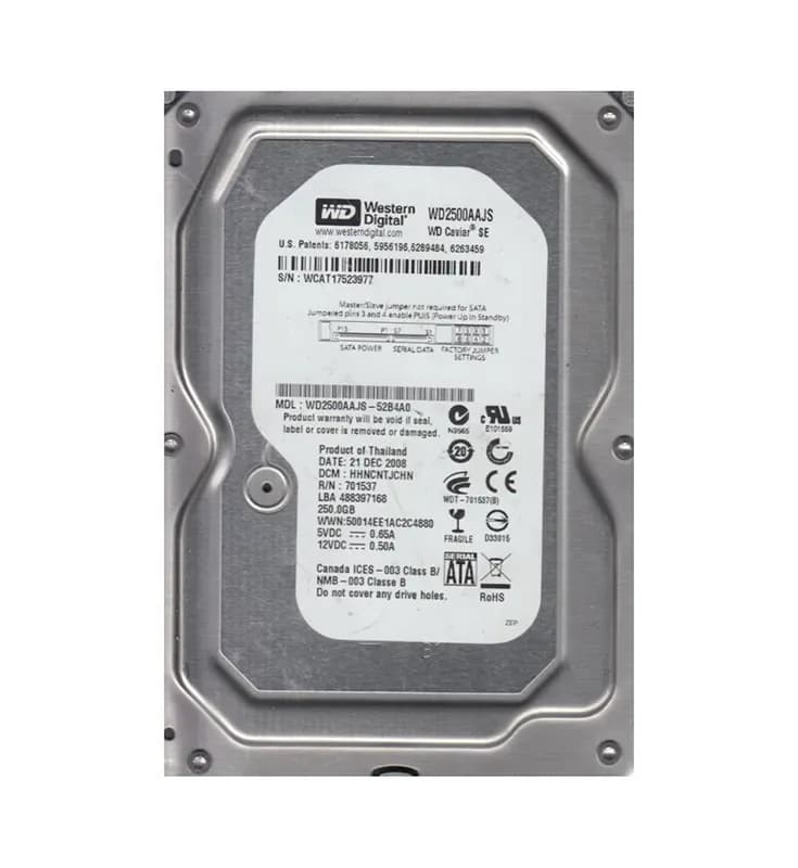 Western Digital WD2500AAJS-52B4A0 250GB 3Gb/s SATA