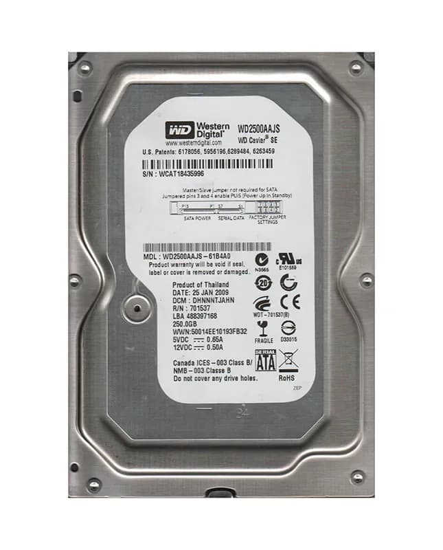 Western Digital WD2500AAJS-61B4A0 250GB 3Gb/s SATA