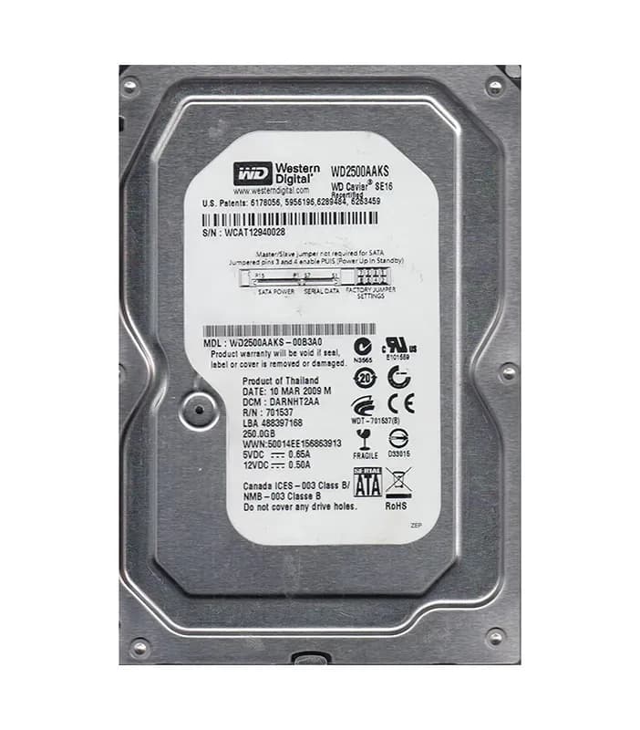 Western Digital WD2500AAKS-00B3A0 250GB 3Gb/s SATA