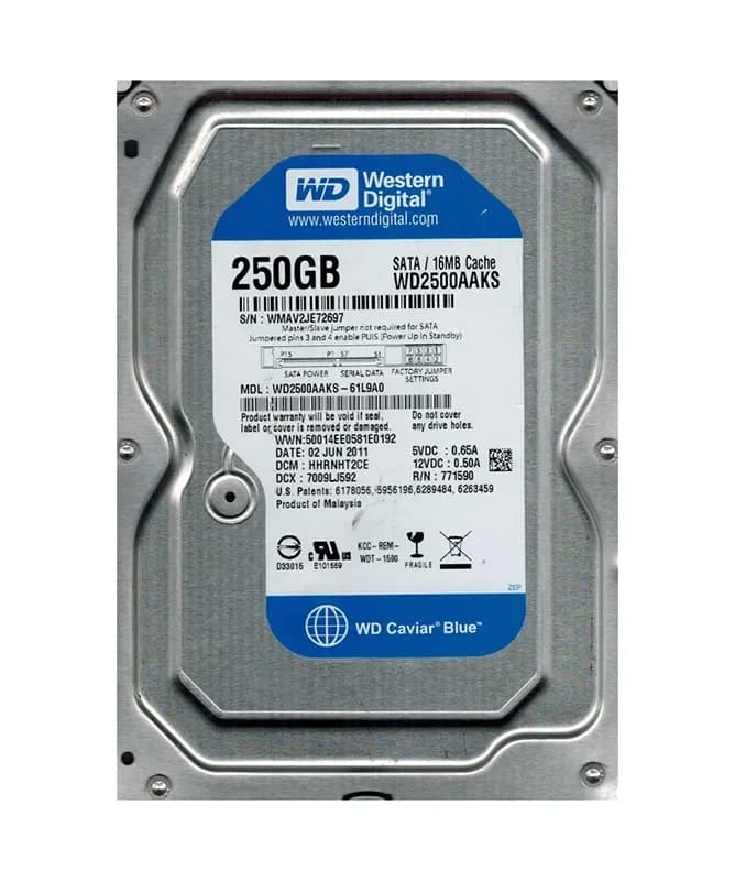 Western Digital WD2500AAKS-61L9A0 250GB 3Gb/s SATA