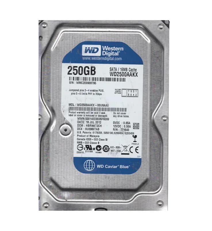 Western Digital WD2500AAKX-00U6AA0 250GB 6Gb/s SATA