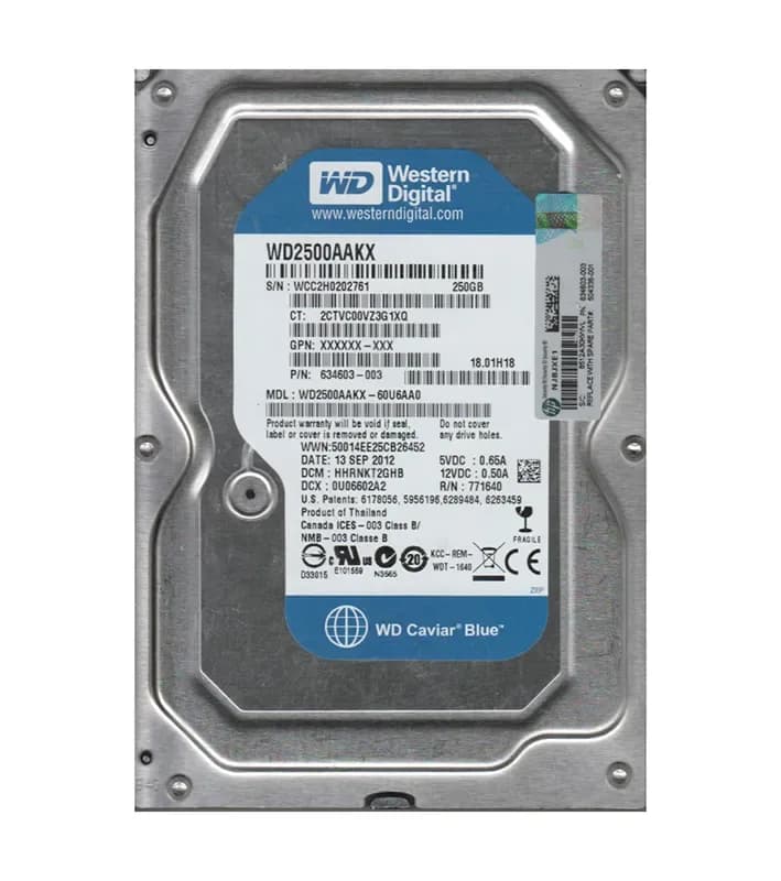 Western Digital WD2500AAKX-60U6AA0 250GB 6Gb/s SATA
