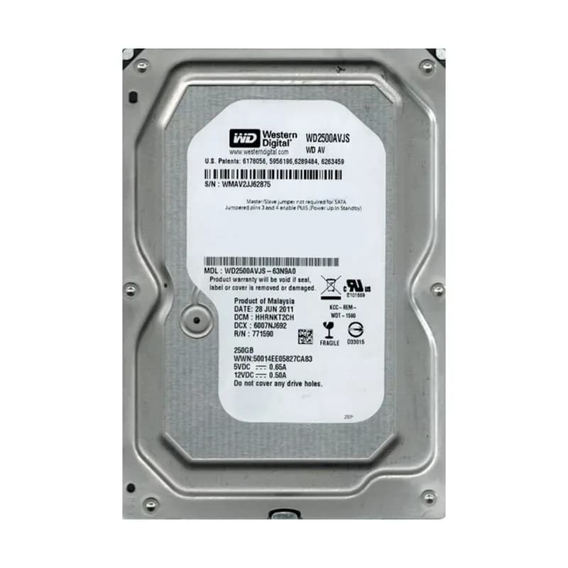 Western Digital WD2500AVJS-63N9A0 250GB 3Gb/s SATA