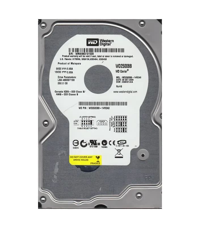 Western Digital WD2500BB-14RDA0 250GB