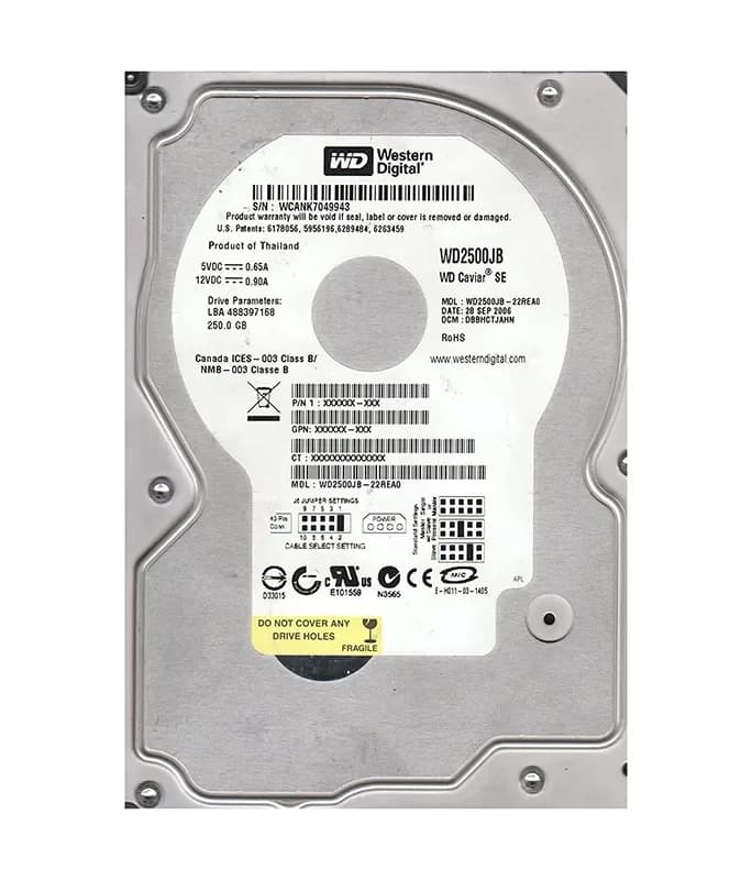 Western Digital WD2500JB-22REA0 250GB