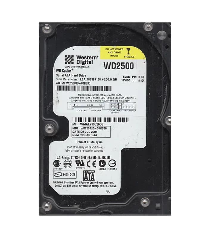 Western Digital WD2500JD-00HBB0 250GB 1.5Gb/s SATA