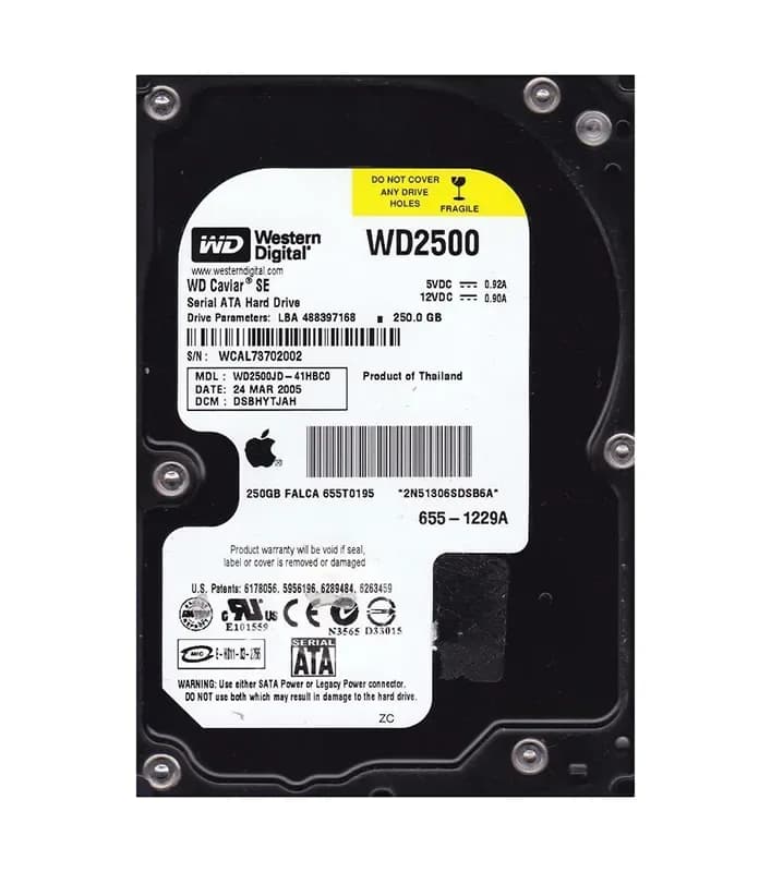 Western Digital WD2500JD-41HBC0 250GB 1.5Gb/s SATA