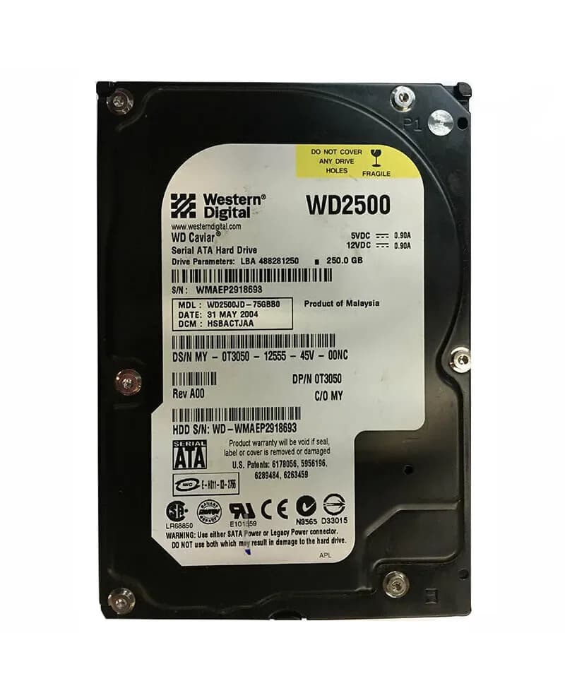 Western Digital WD2500JD-75GBB0 250GB 1.5Gb/s SATA