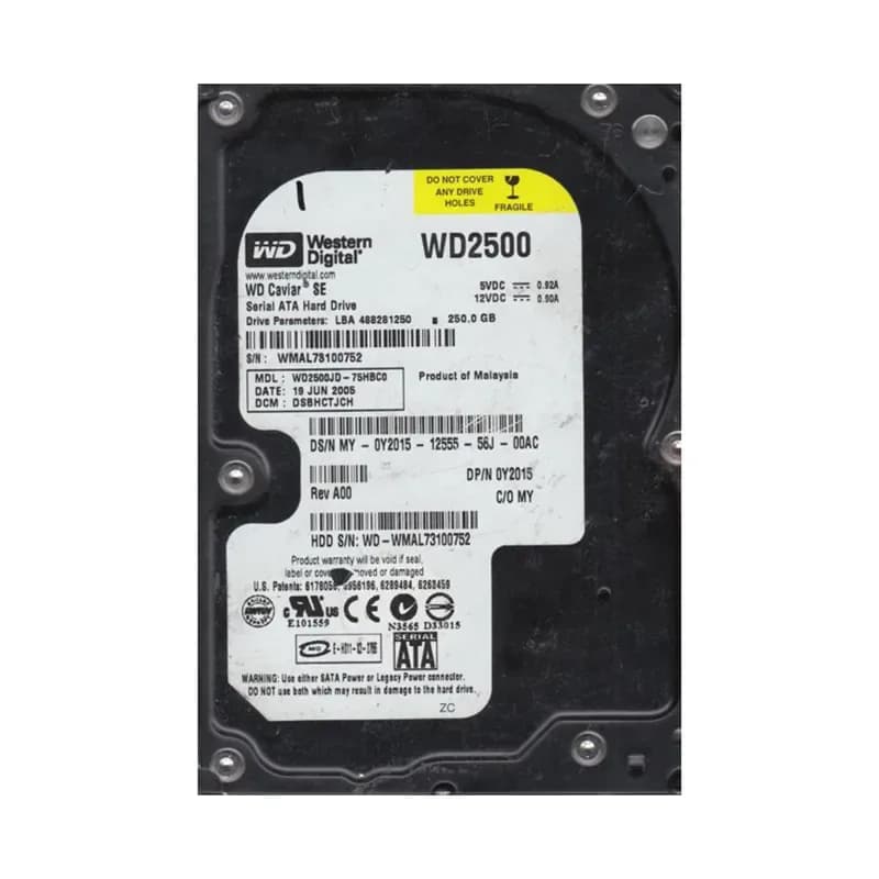 Western Digital WD2500JD-75HBC0 250GB 1.5Gb/s SATA