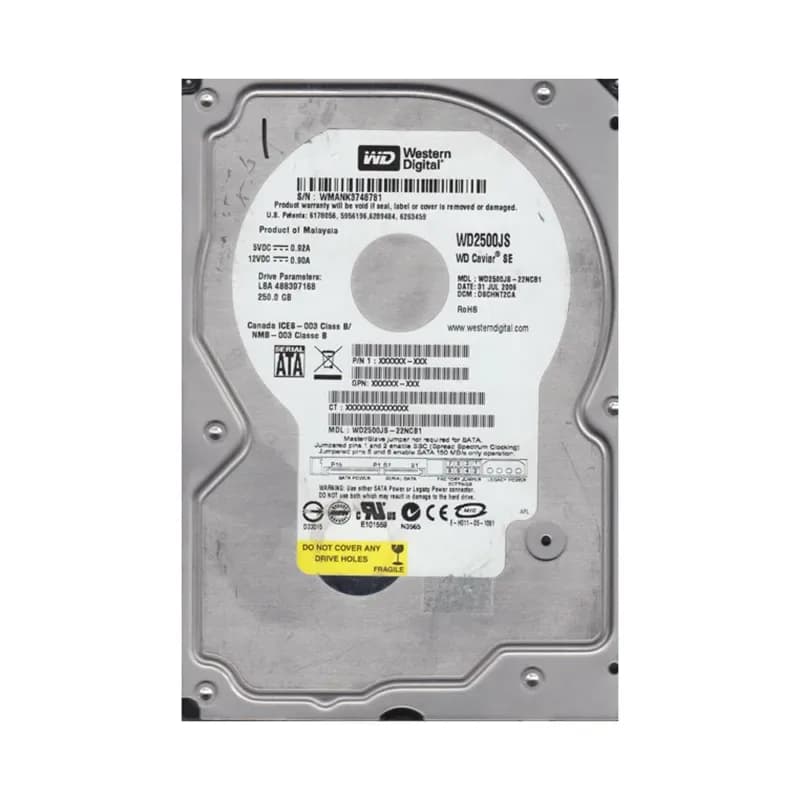 Western Digital WD2500JS-22NCB1 250GB 3Gb/s SATA