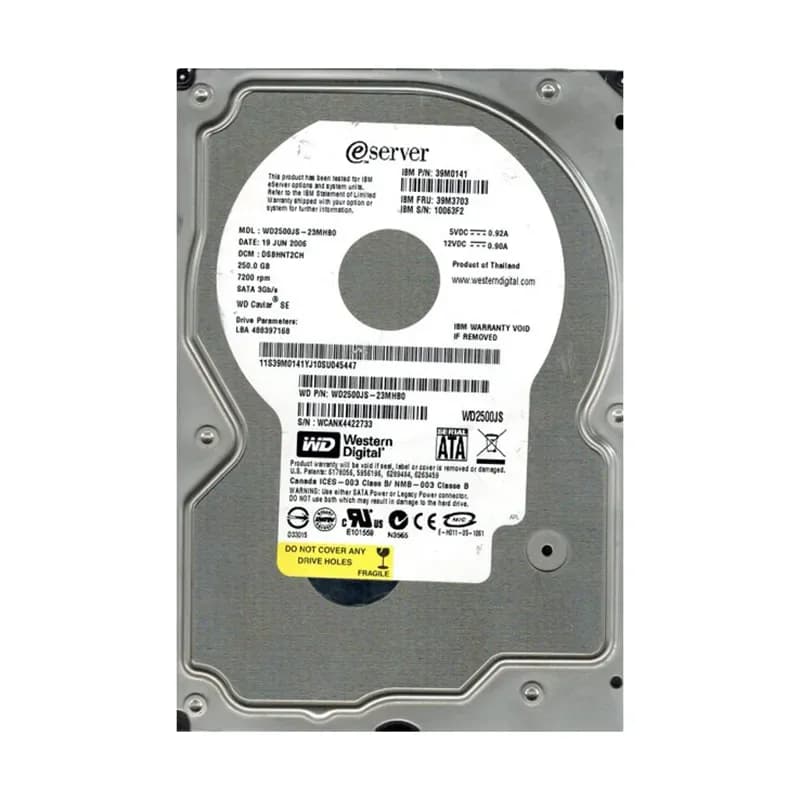 Western Digital WD2500JS-23MHB0 250GB 3Gb/s SATA